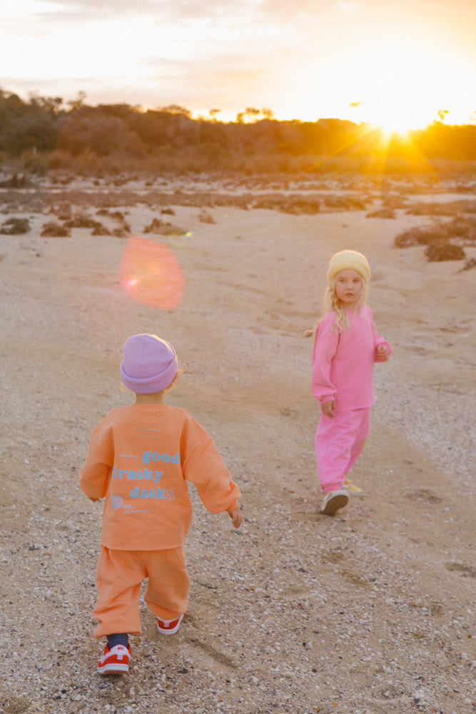 Orange Good Tracky Dack Set