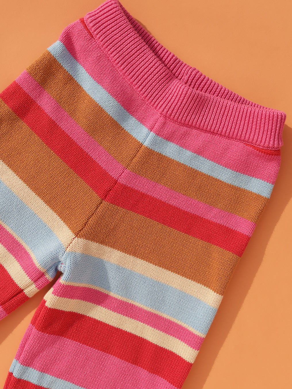 Coral Stripe Pants