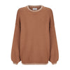 Mocha Stitched Knit Jumper