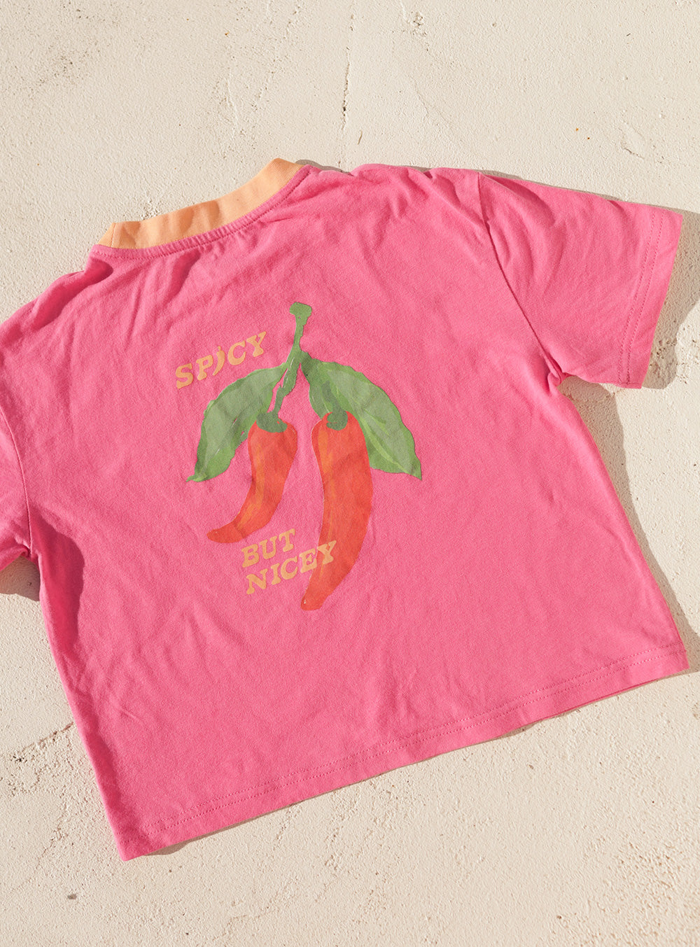 Spicy But Nicey T Shirt Pink