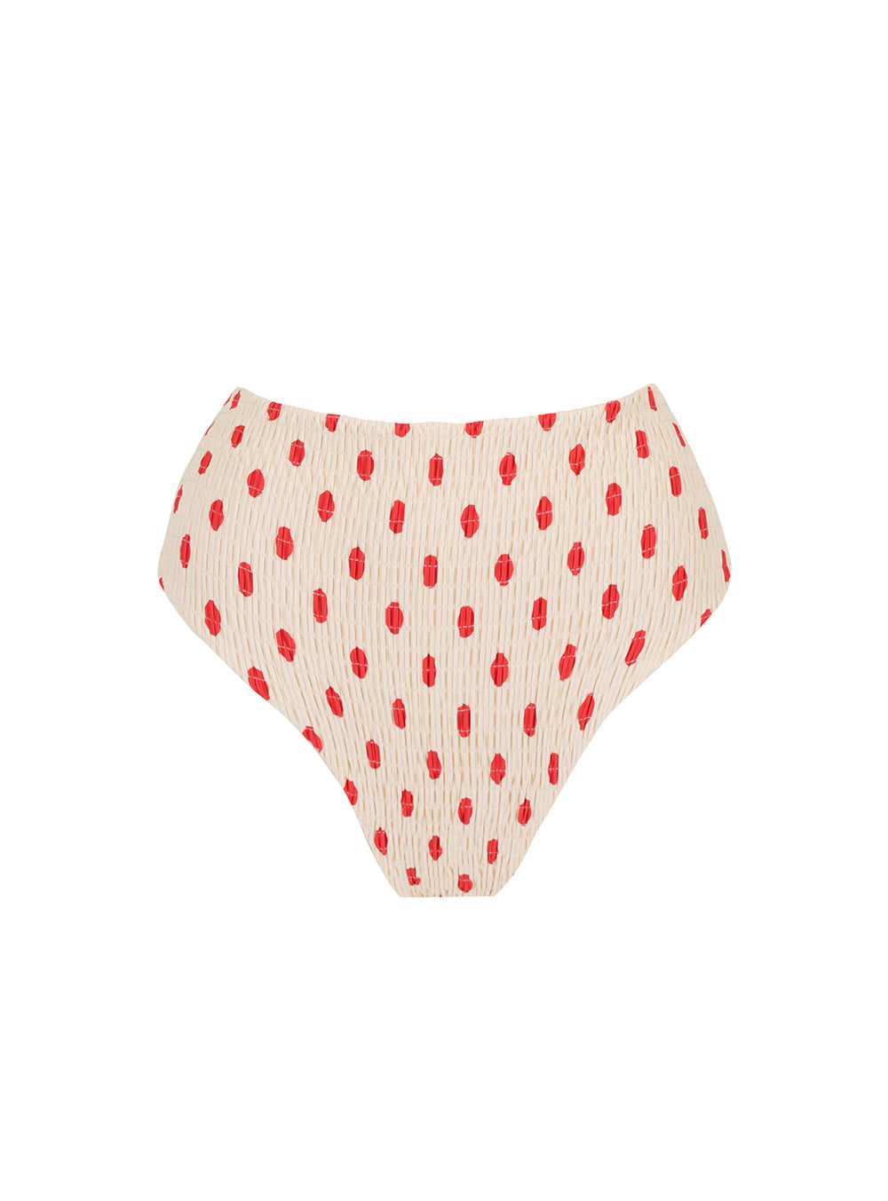 Raspberry & Cream Polka High Pant