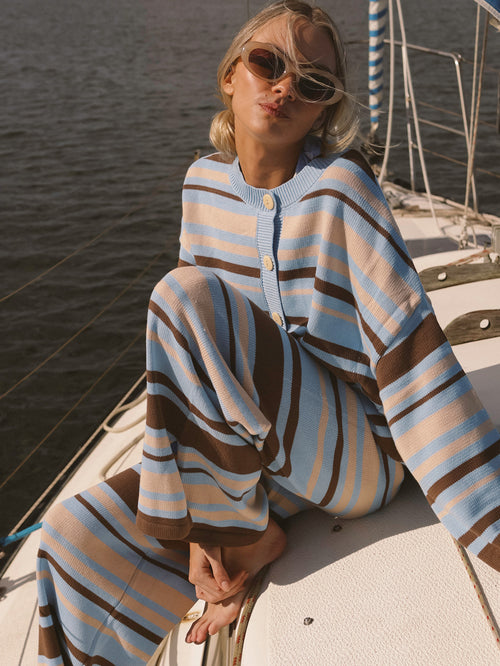 Sails Stripe Knit Pant