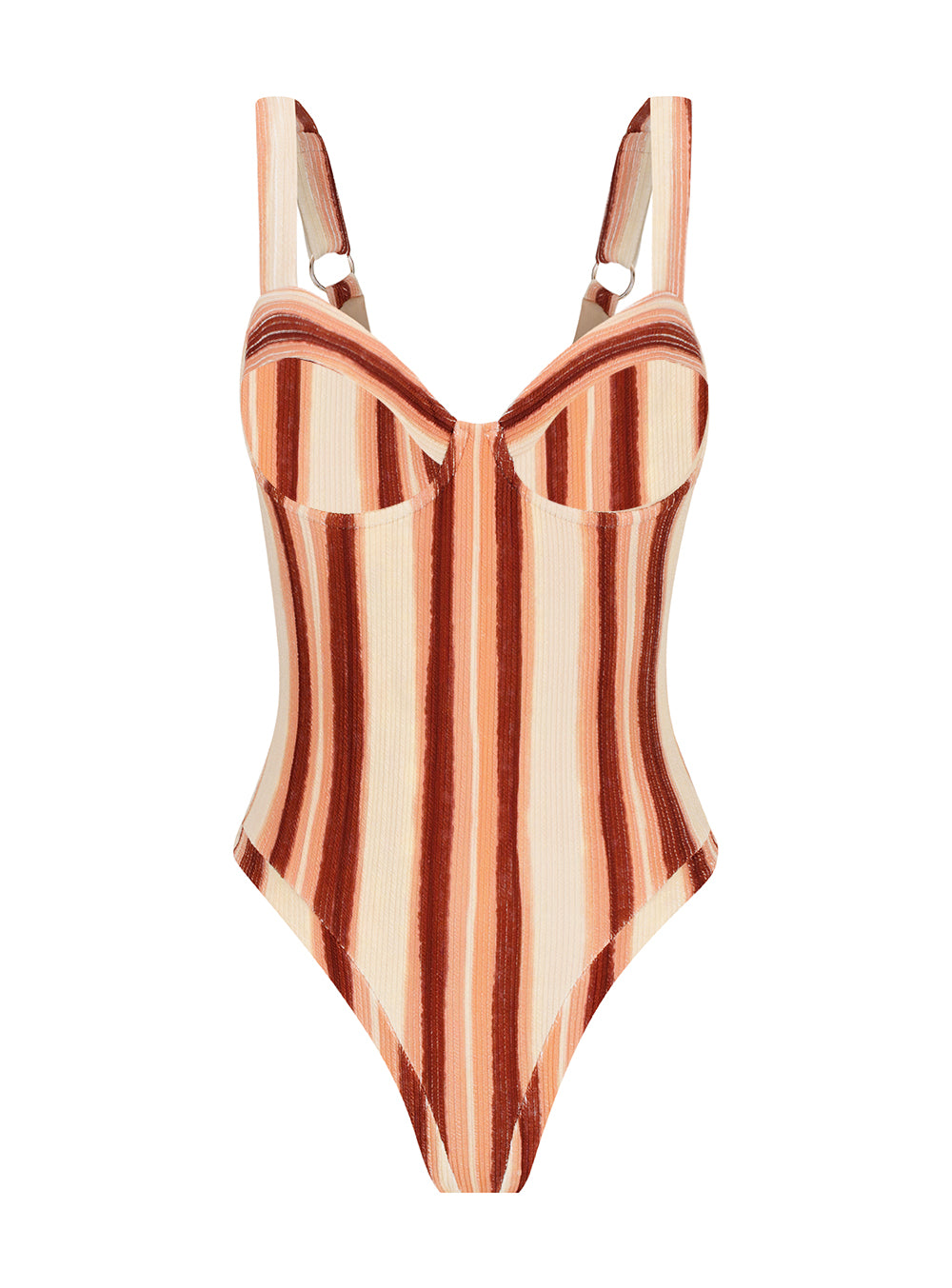 Tide Lines Underwire One piece | Koleha Swimwear