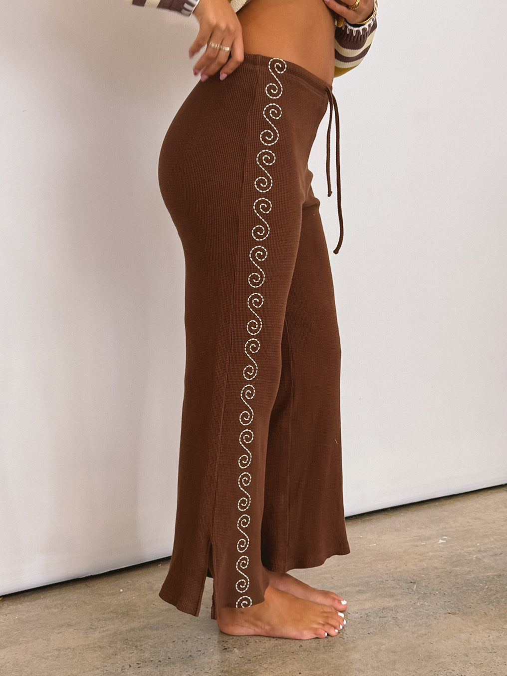 Waffle Chestnut Pant