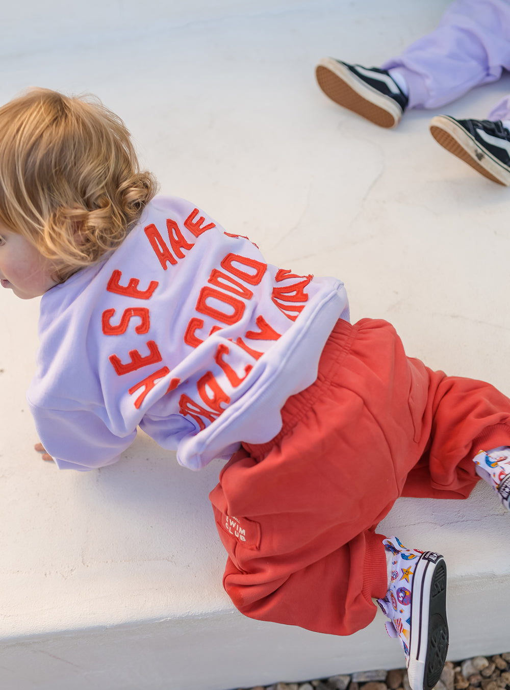 Good Tracky Dacks Red Cream